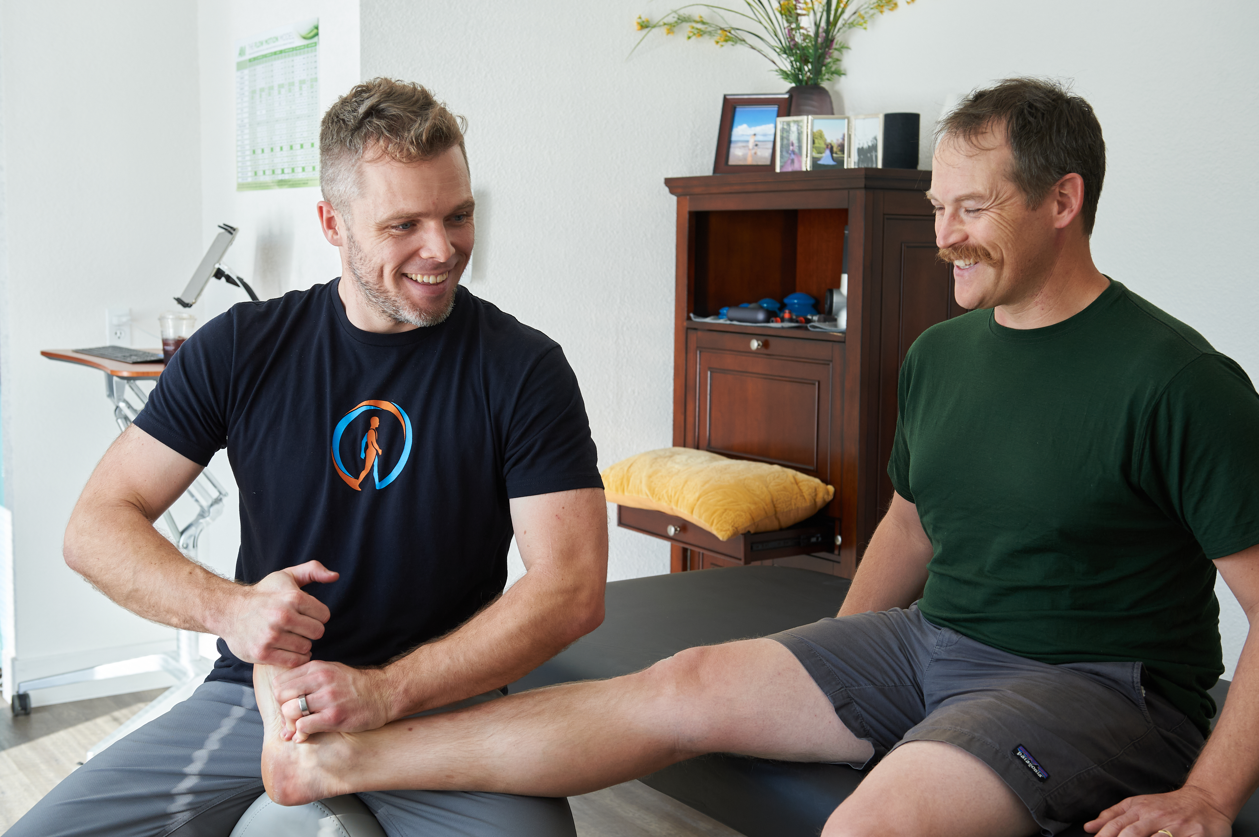 Julian Corwin performing a clinical assessment