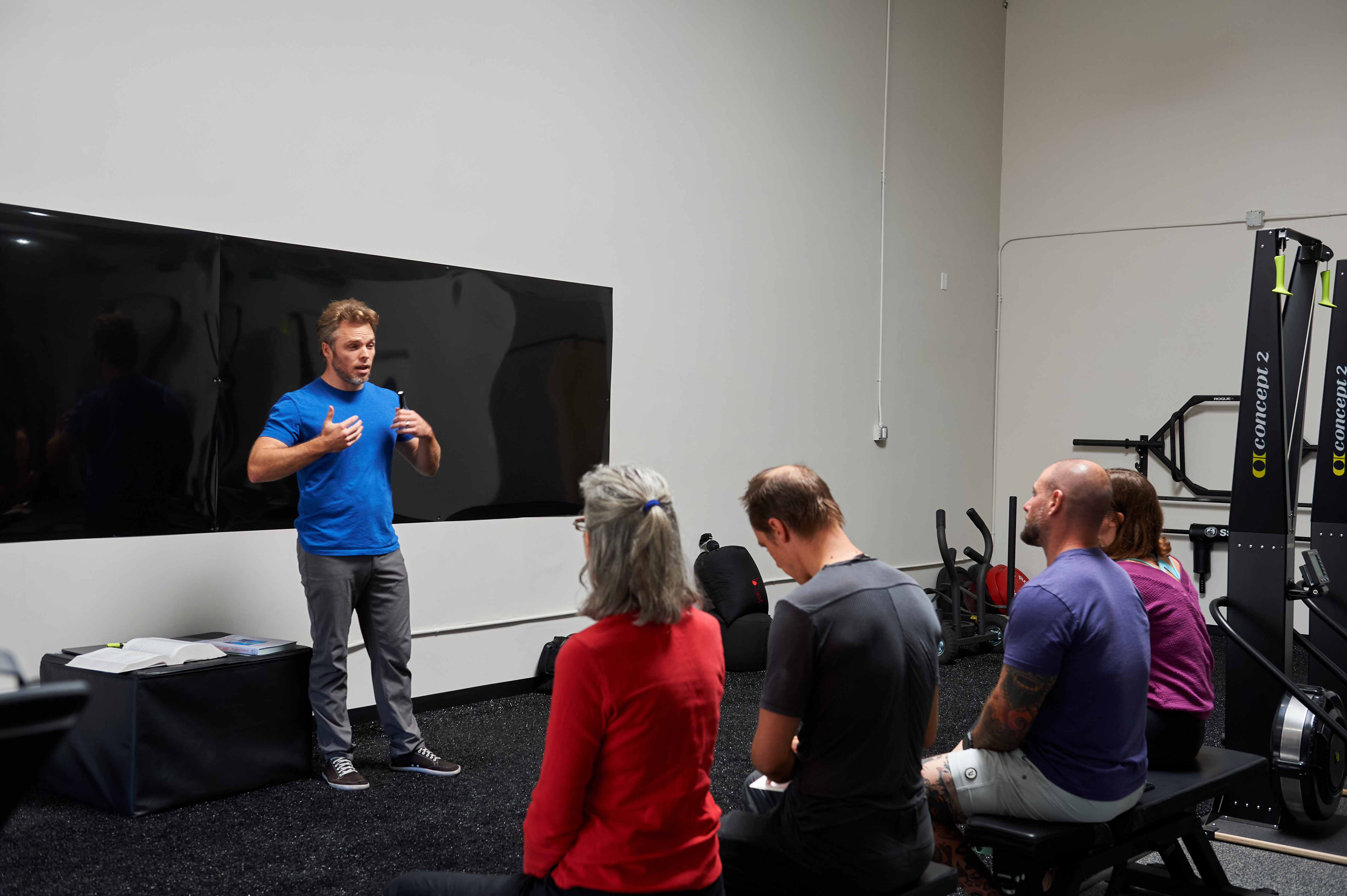 Julian teaching at the seminar